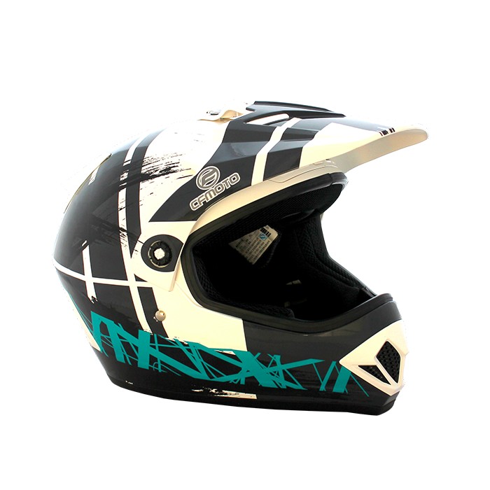 Motokrosová helma CFMOTO CFH38 - černá/bílá/modrá