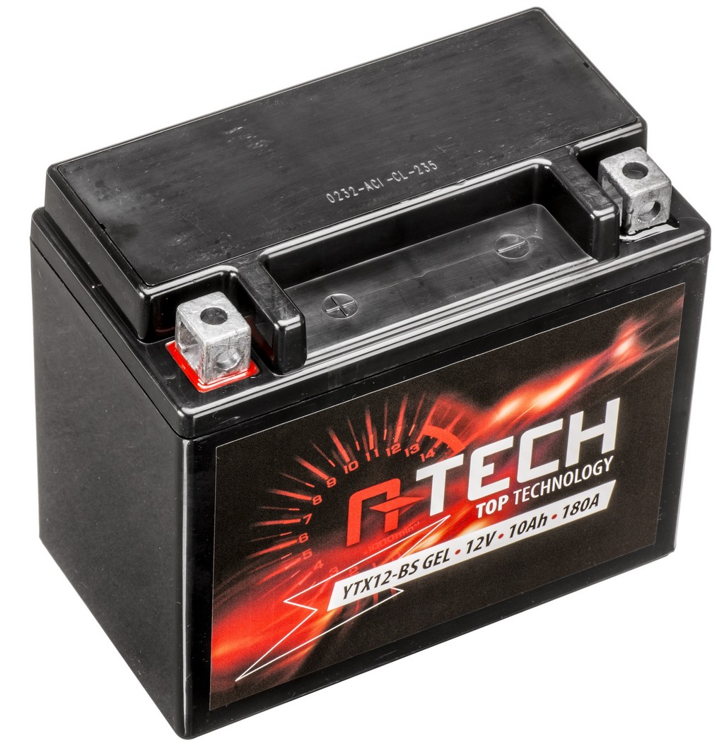 Baterie 12V, YTX12-BS GEL, 10Ah, 180A, bezúdržbo