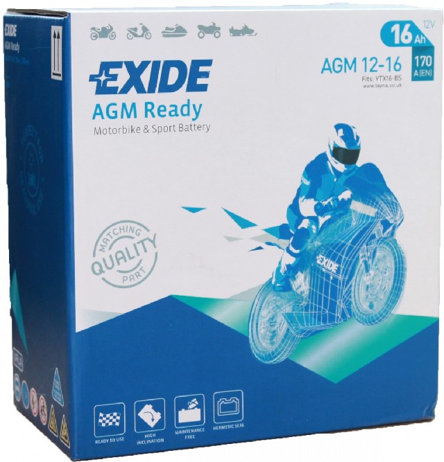 Baterie Exide Bike Factory AGM12-16 (16 Ah/12V)