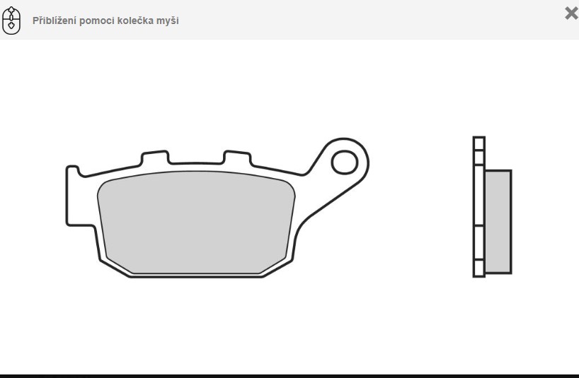 Brzdové destičky BREMBO