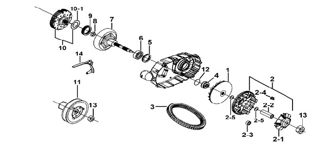 clutch assy - spojka TGB