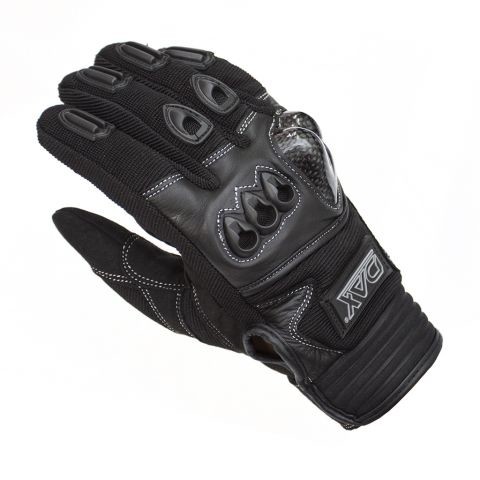 DAX enduro carbon rukavice M, kůže a textil