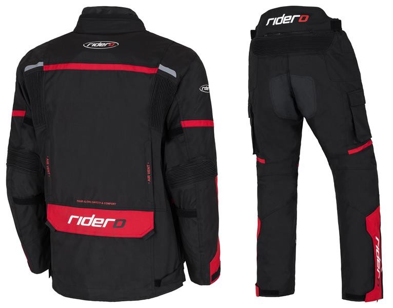 Komplet Jasper Adventure set - červený vel.XXL