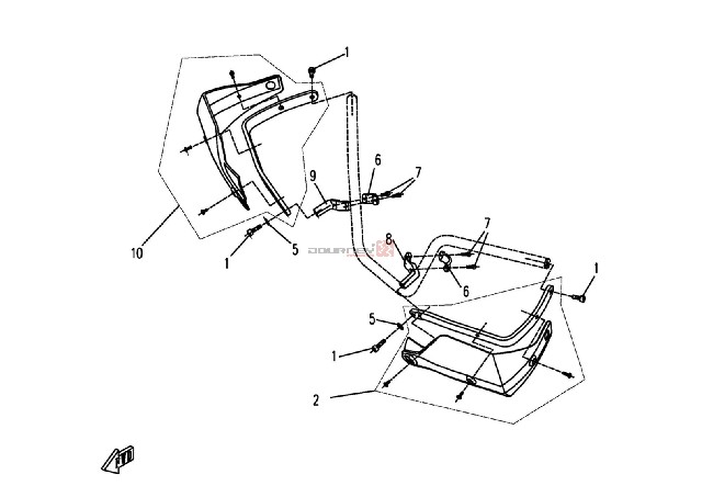 Kryty řidítek k nové čtyřkolce - gladiátor / uni