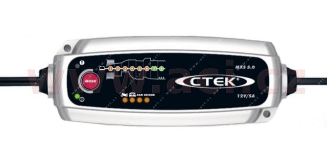 nábiječka CTEK MXS 5.0 NEW 12V, 0.8/5A s teplotním čidlem