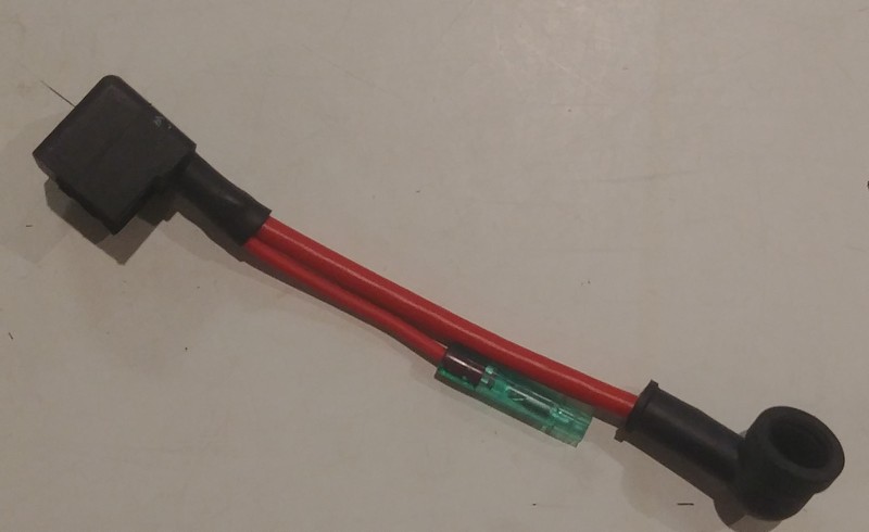napájecí kabel ke startovacímu relé SMC
