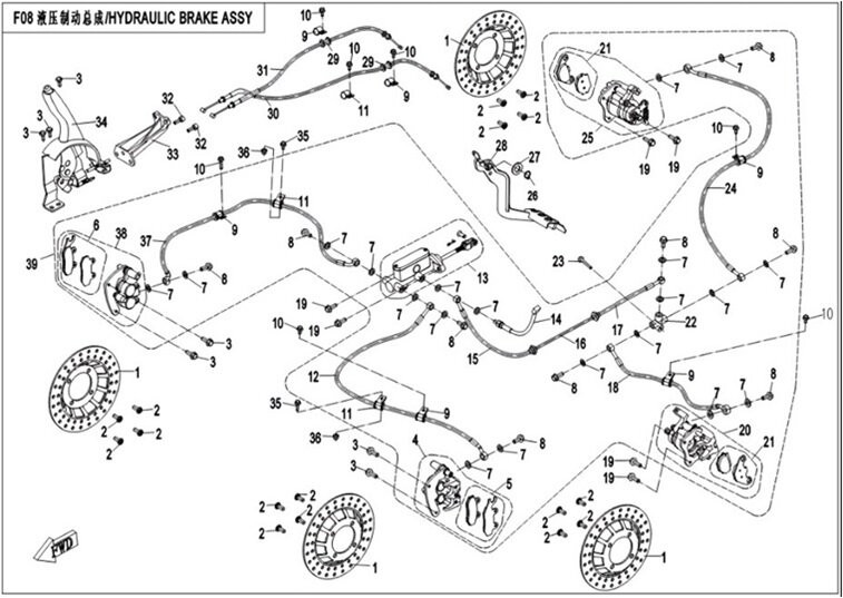 napojení na brzdovou trubku II