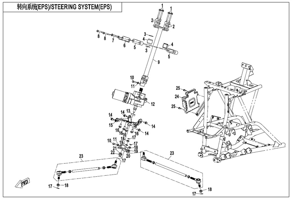 Posilovač řízení EPS