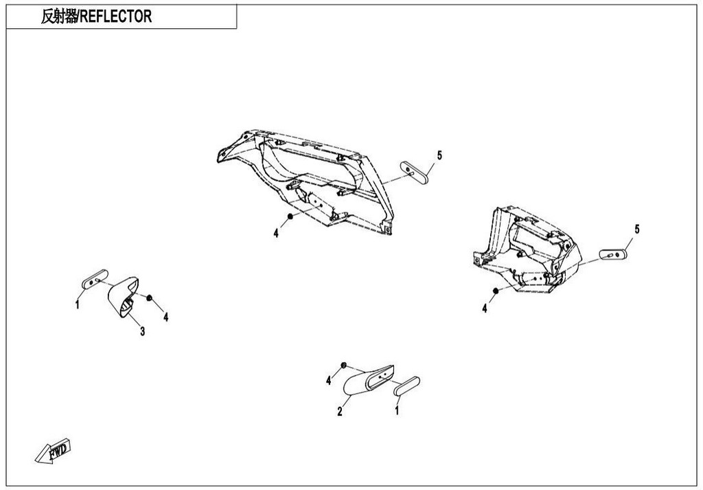 Pravý přední kryt nárazníku