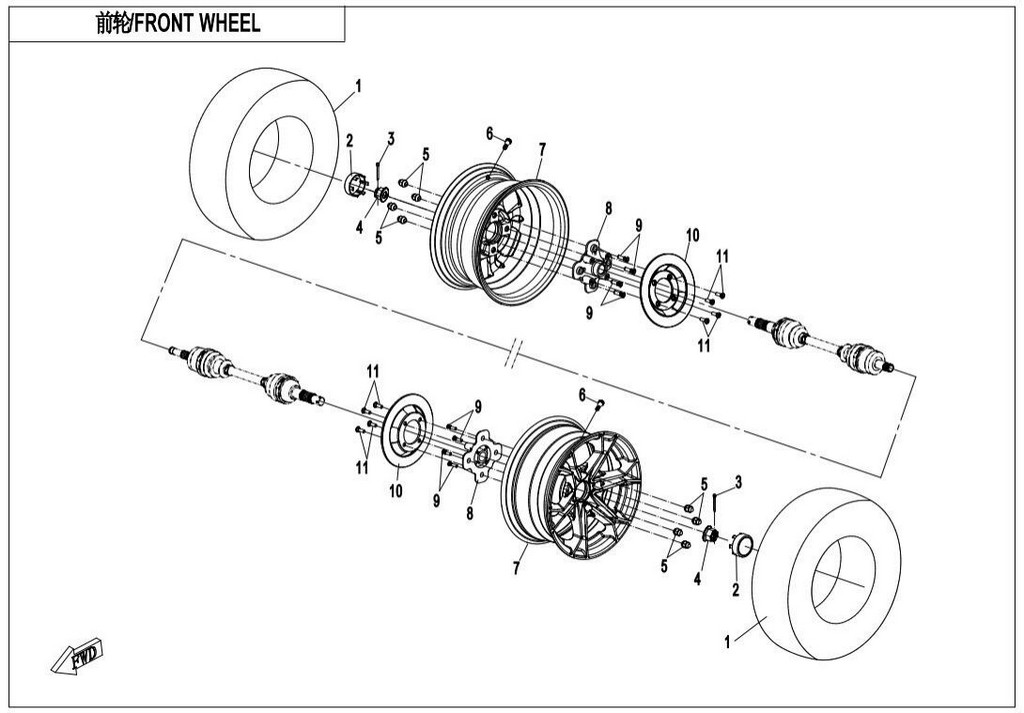 přední brzdový kotouč
