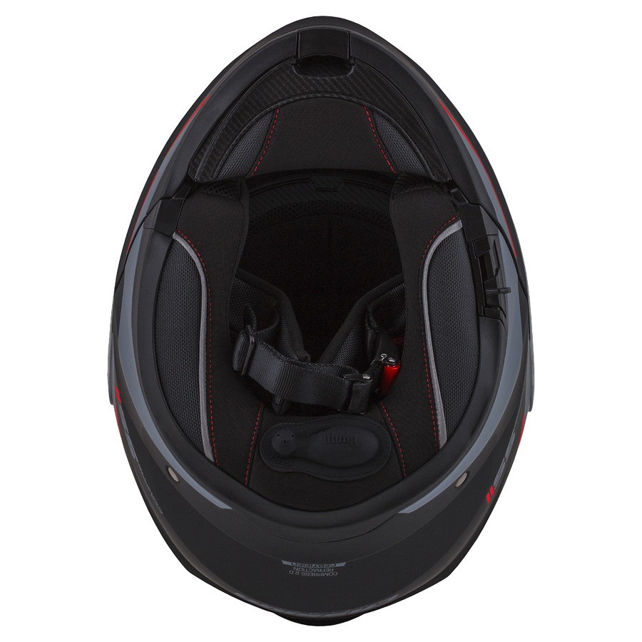 PŘILBA COMPRESS 2.0 REFRACTION, CASSIDA (ČERNÁ MATNÁ/ŠEDÁ/ČERVENÁ)