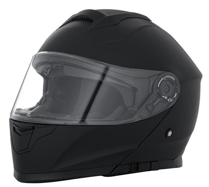 Přilba RIDERO int. výklopná matt-black vel. XS