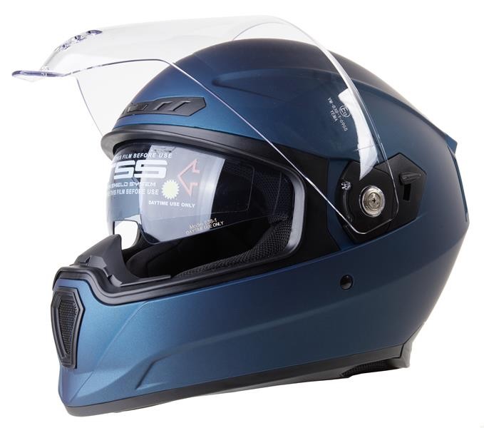 Přilba RIDERO integrální matná modrá, S