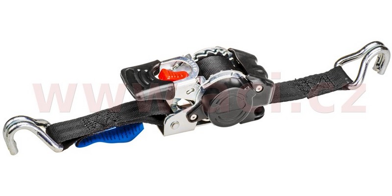 UPÍNACÍ POPRUH SAMONAVÍJECÍ, 25 MM, 300 KG, DVOJITÉ HÁKY, 3 M