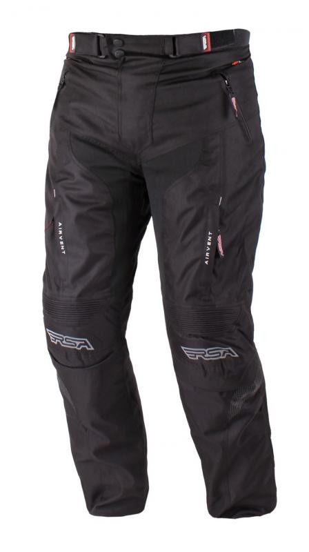 Zkrácené kalhoty na motorku RSA Racer 2 černé, XL