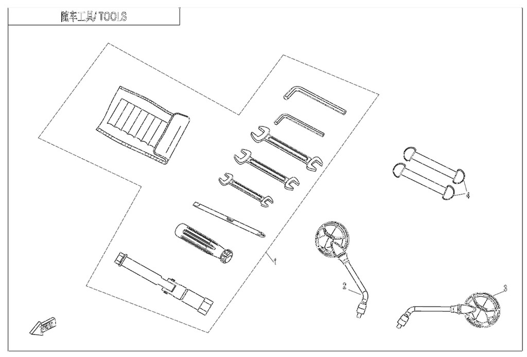 Zpětné zrcátko levé